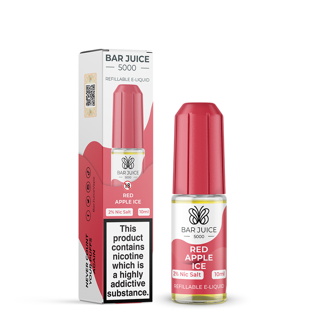 Product Image of Red Apple Ice Nic Salt E-Liquid by Bar Juice 5000 Salts 10ml