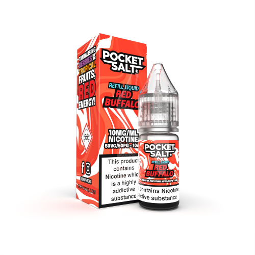 Product Image of Red Buffalo Nic Salt E-Liquid by Pocket Salt By Drip Hacks 10ml