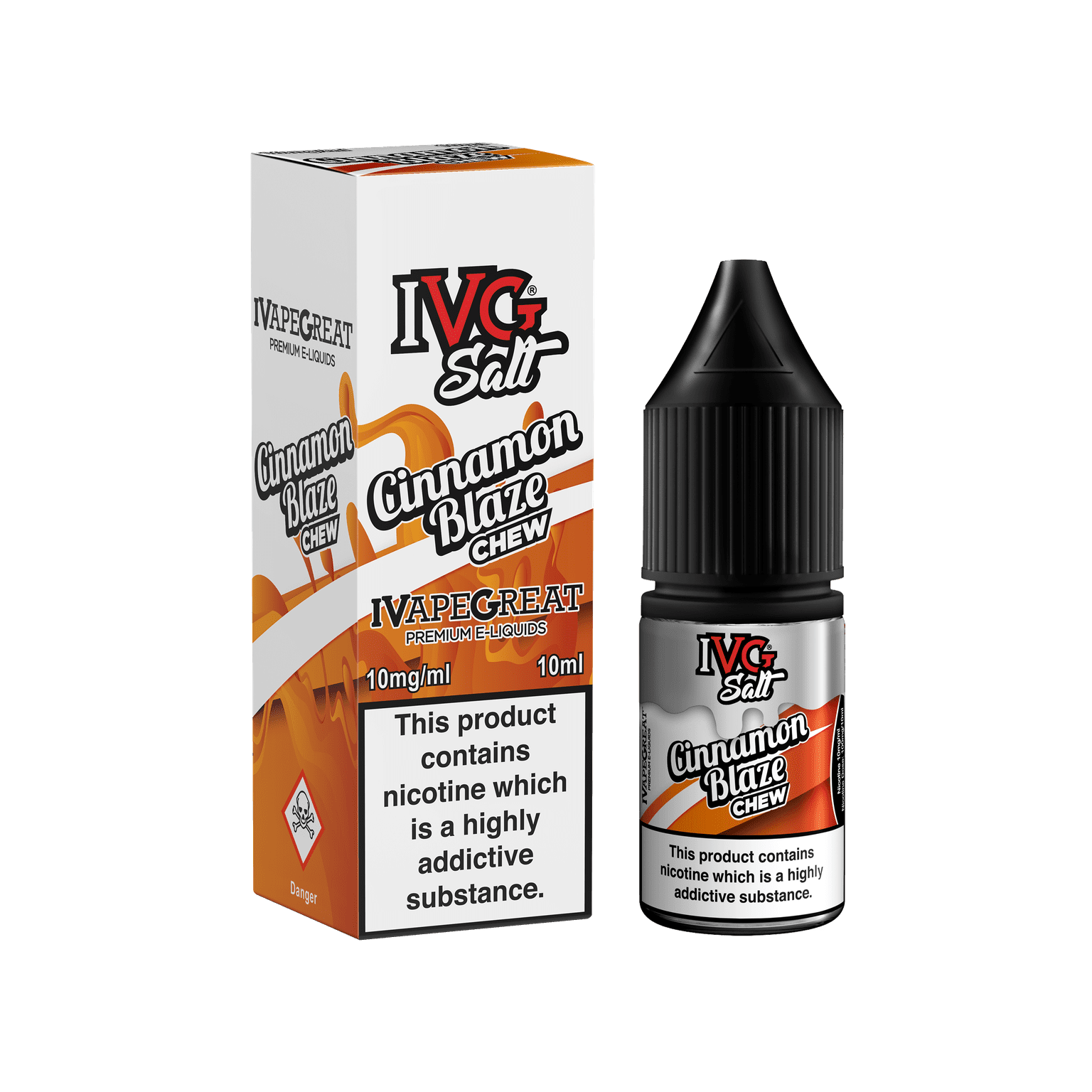 Product Image of Cinnamon Blaze Chew Nic Salt E-Liquid By IVG 10ml