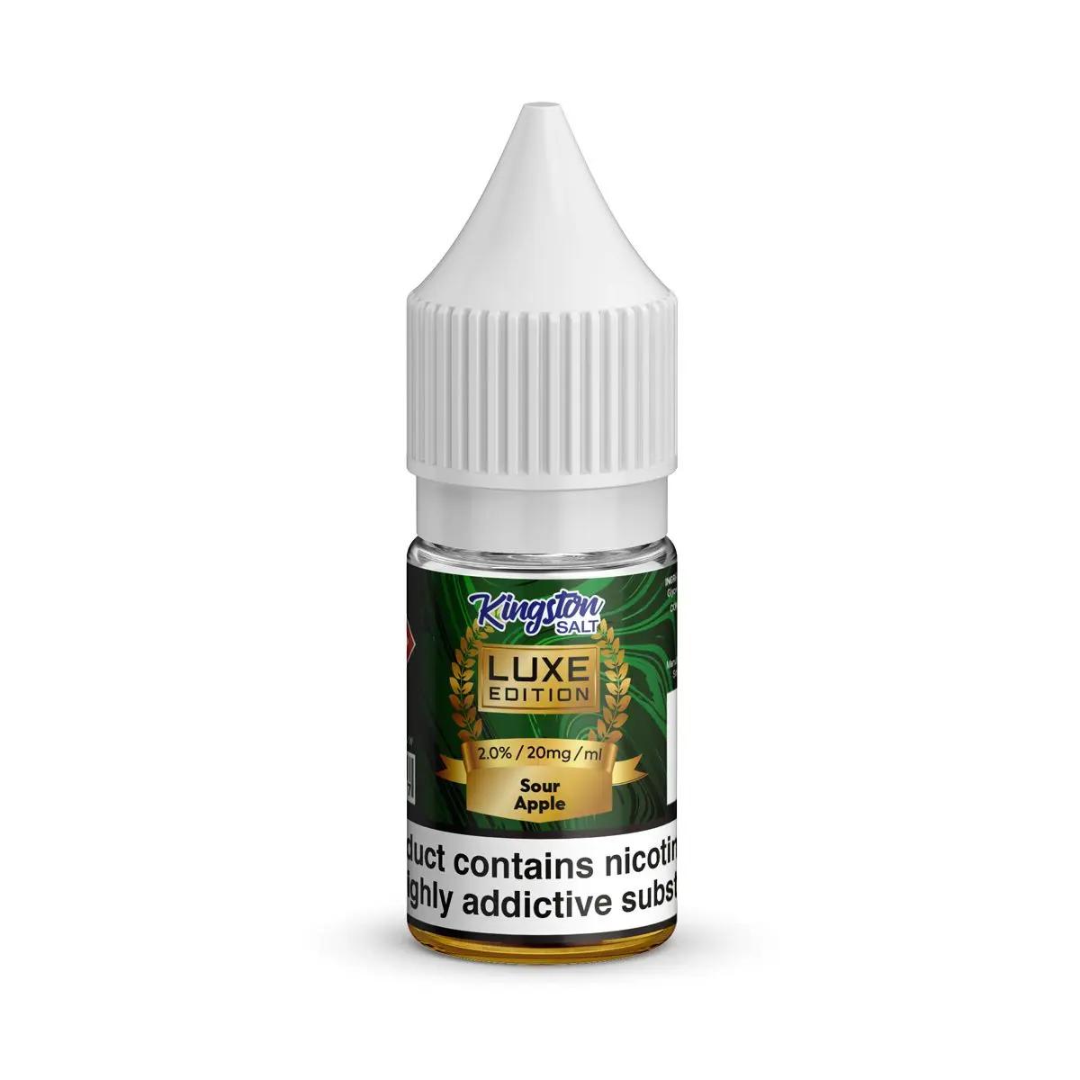 Product Image of Sour Apple Nic Salt E-Liquid by Kingston Luxe Edition 10ml