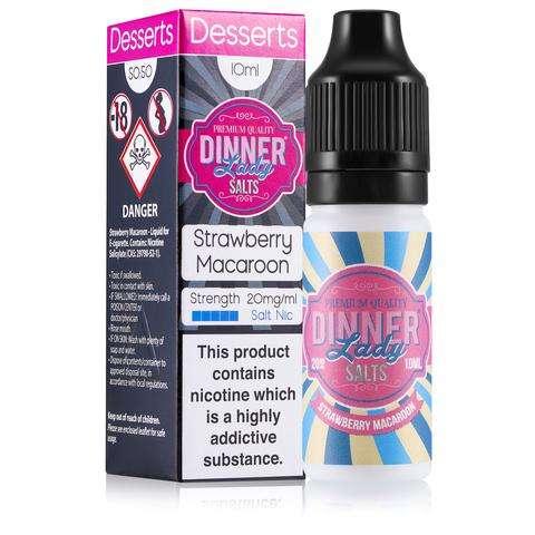 Product Image of Strawberry Macaroon Nic Salt E-Liquid by Dinner Lady 10ml