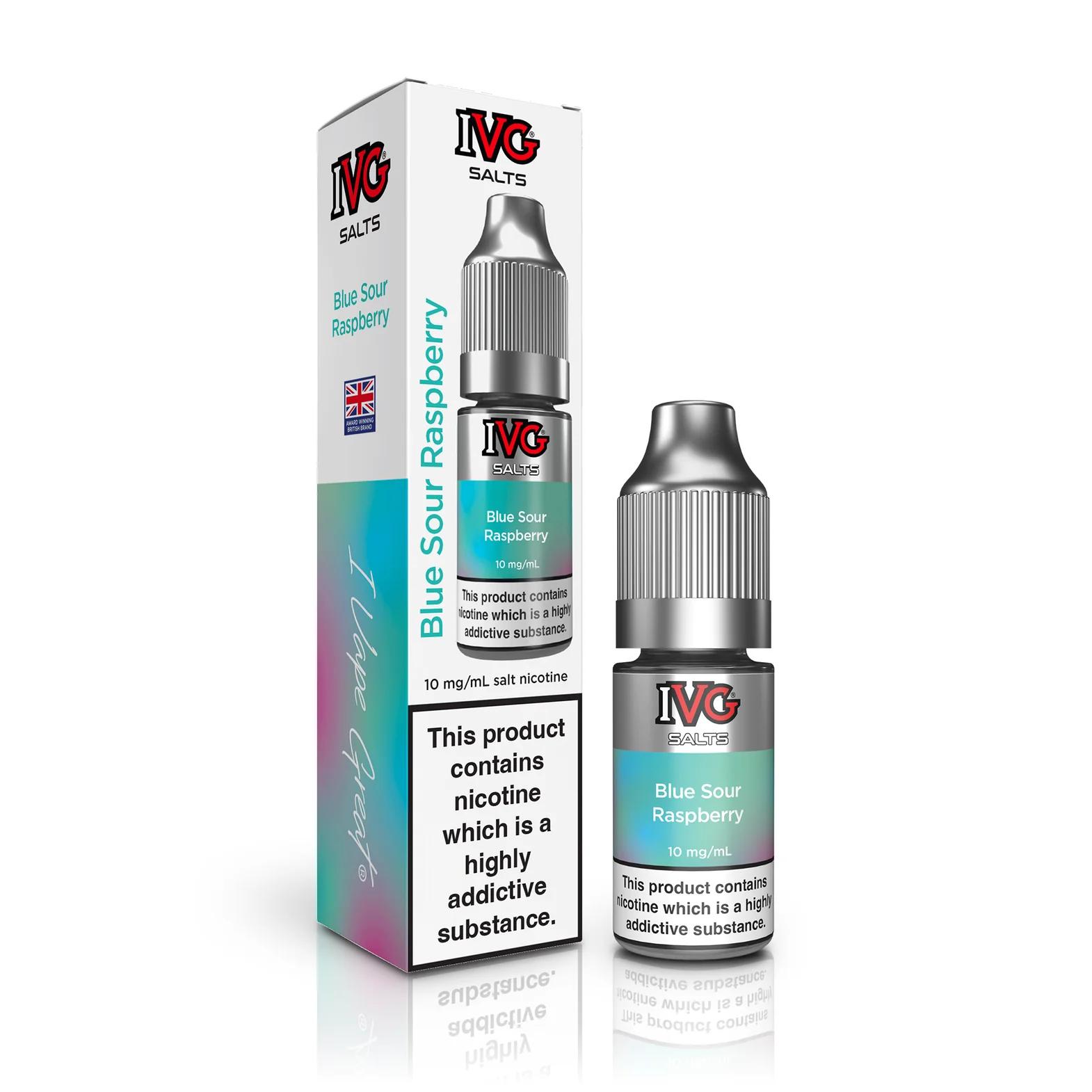 Product Image of Blue Sour Raspberry Nic Salt E-Liquid by IVG 10ml