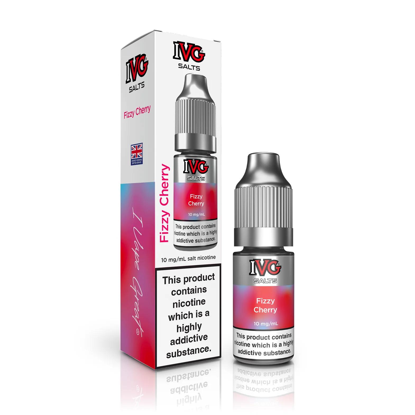 Product Image of Fizzy Cherry Nic Salt E-Liquid by IVG 10ml