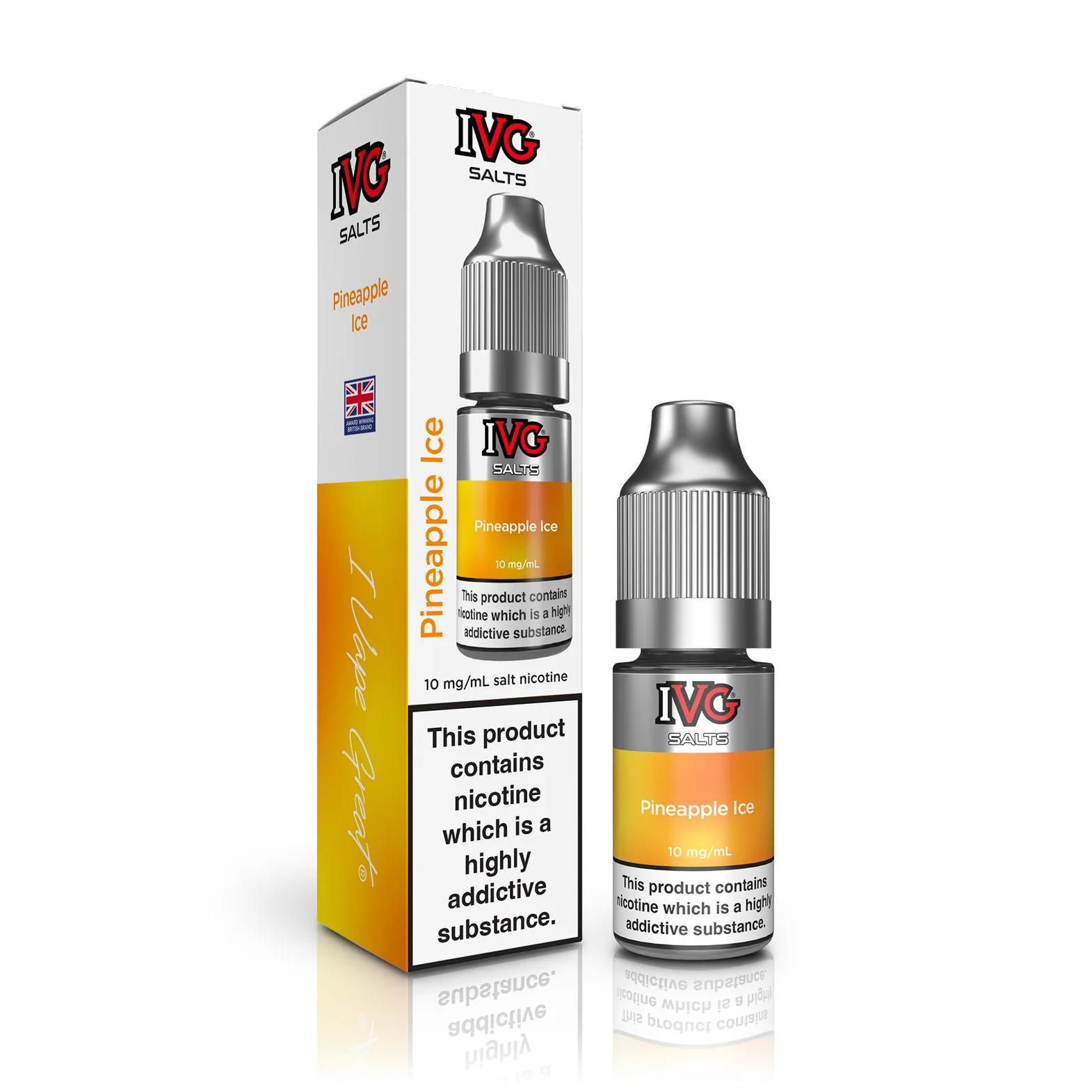 Product Image of Pineapple Ice Nic Salt E-Liquid by IVG 10ml