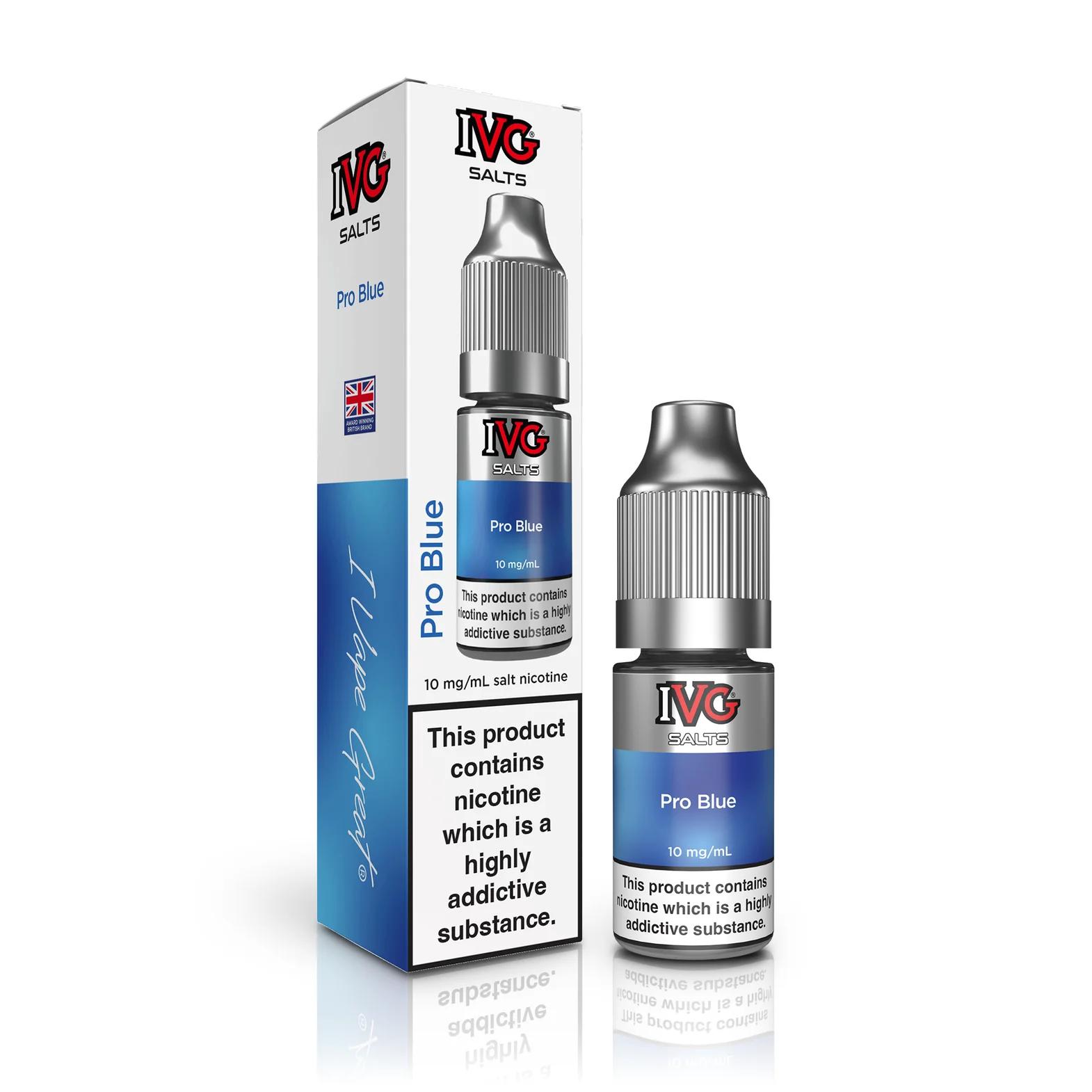 Product Image of Pro Blue Nic Salt E-Liquid by IVG 10ml