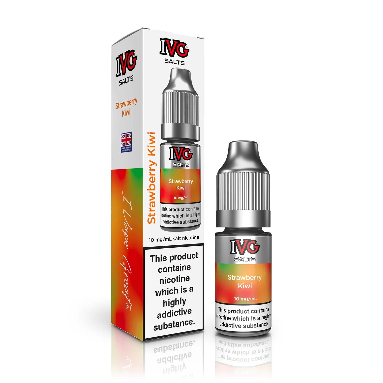 Product Image of Strawberry Kiwi Nic Salt E-Liquid by IVG 10ml