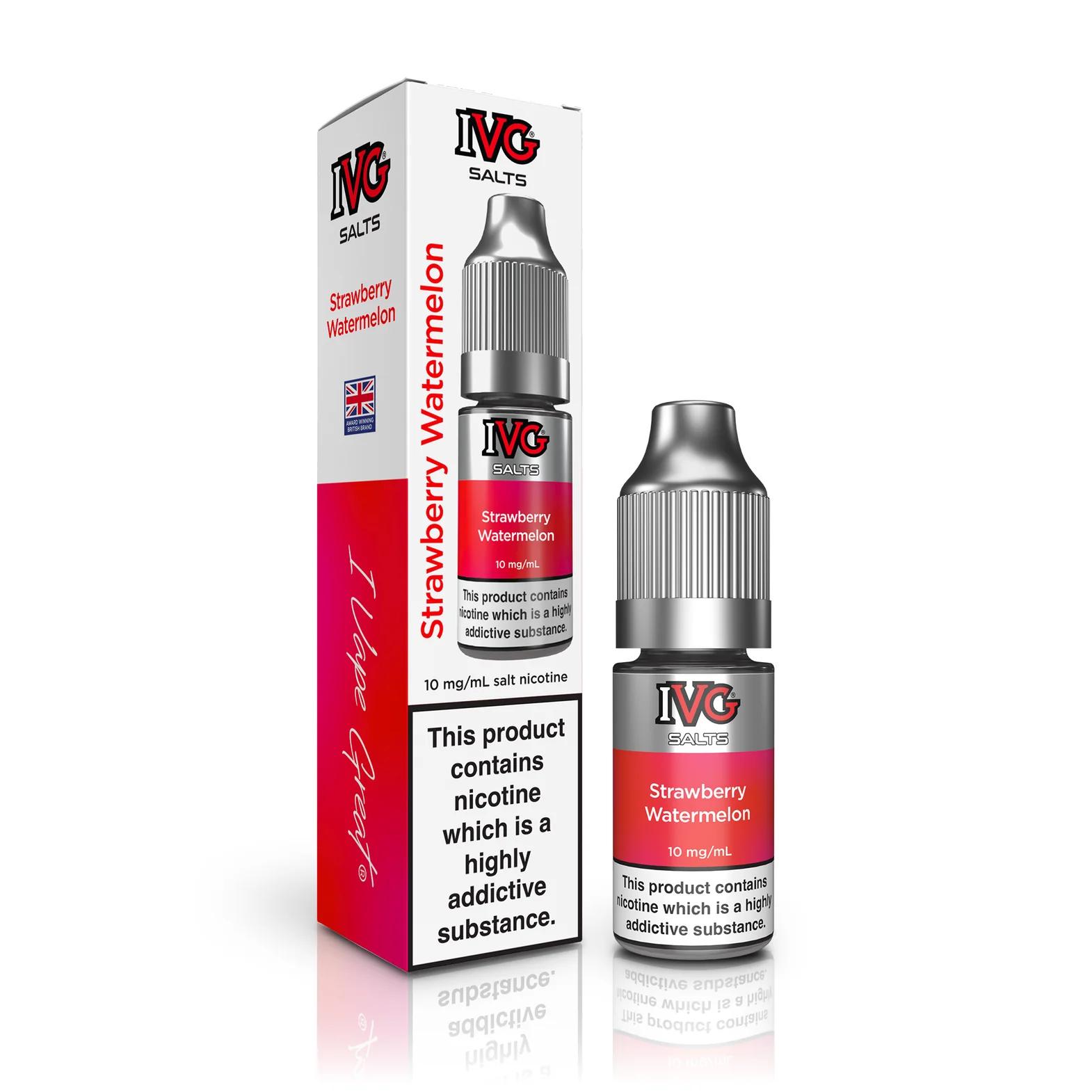 Product Image of Strawberry Watermelon Nic Salt E-Liquid by IVG 10ml