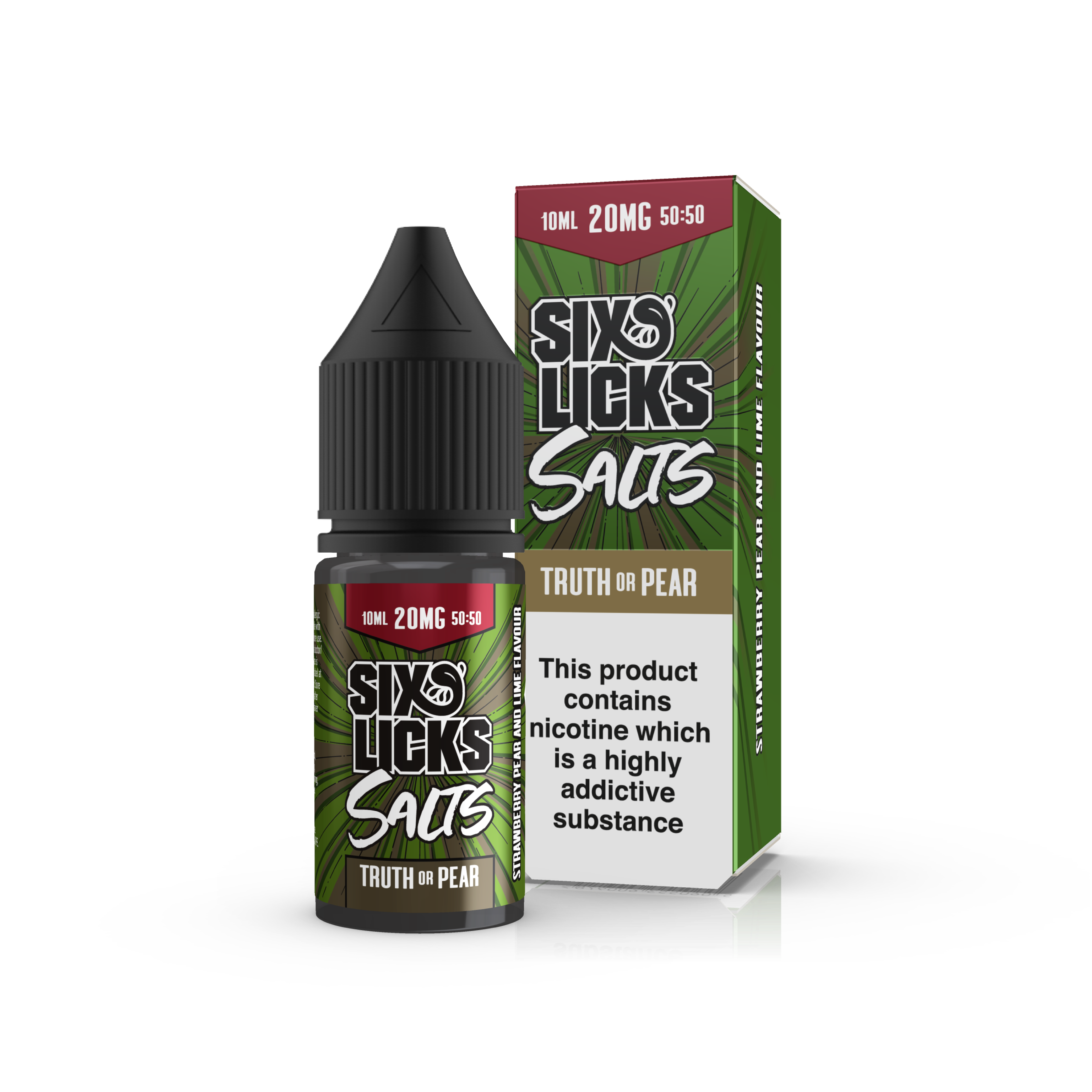 Product Image of Truth or Pear Nic Salt E-Liquid by Six Licks 10ml