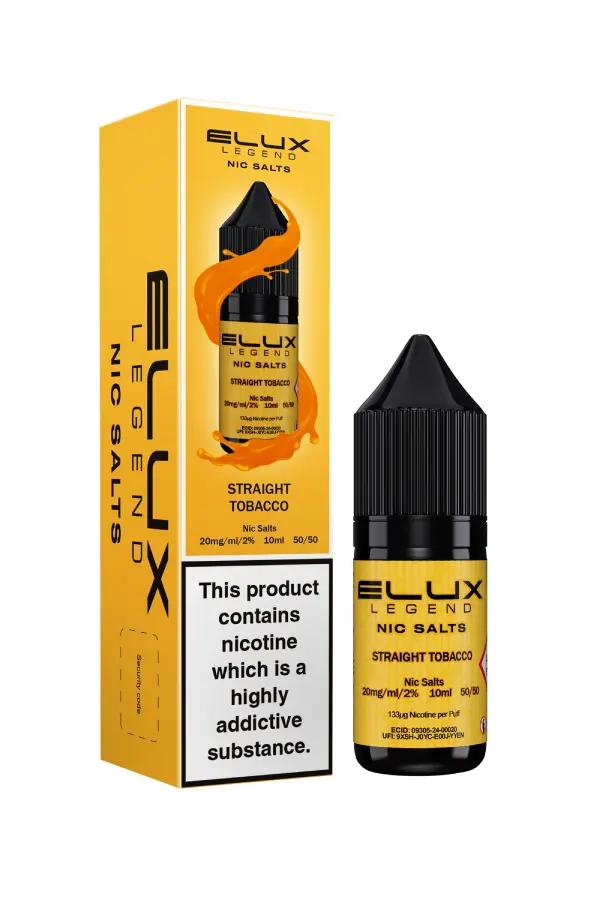 Product Image of Straight Tobacco Nic Salt E-Liquid by Elux Legend 10ml