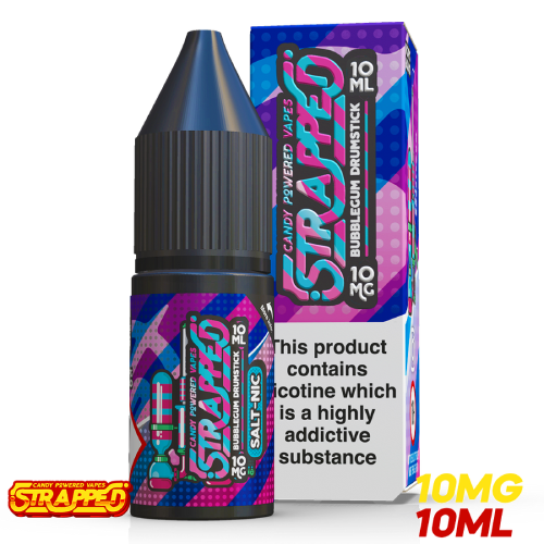 Product Image of Bubblegum Drumstick Nic Salt E Liquid by Strapped 10ml