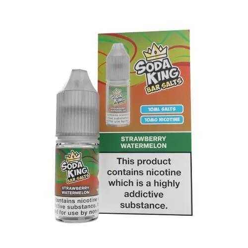 Product Image of Strawberry Watermelon Nic Salt E-Liquid by Soda King Bar Salts 10ml