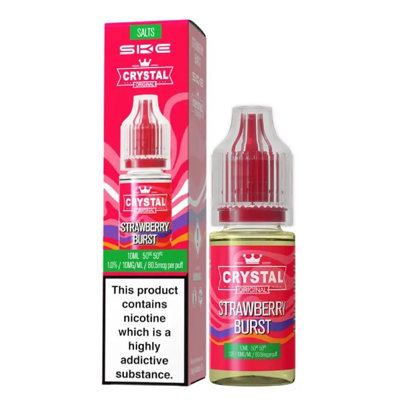 Product Image of Strawberry Burst Nic Salt E-Liquid by SKE Crystal Original 10ml