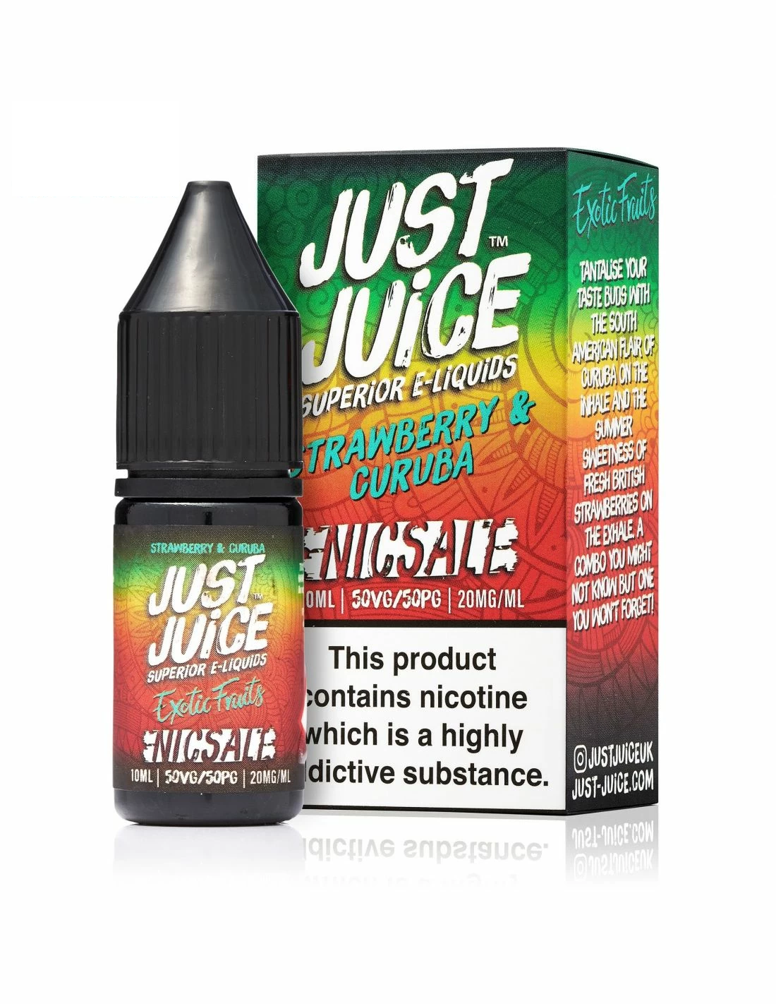 Product Image of Just Juice Nic Salt - Strawberry & Curuba - 10ml