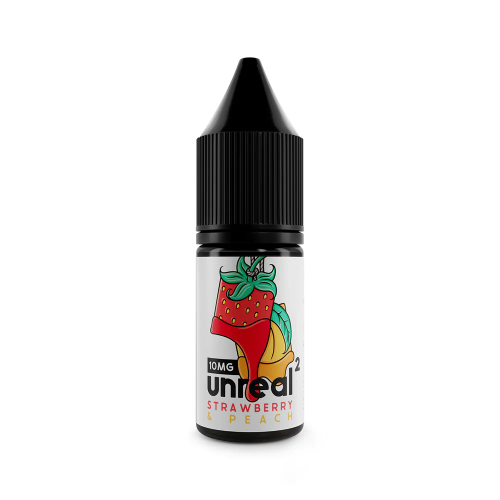 Product Image of Strawberry & Peach Nic Salt E-Liquid by Unreal2 10ml