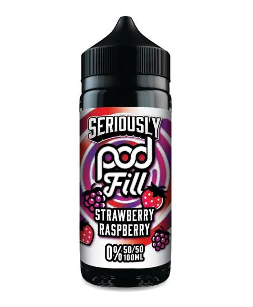 Product Image of Strawberry Raspberry Shortfill E-liquid by Seriously Pod Fill 100ml