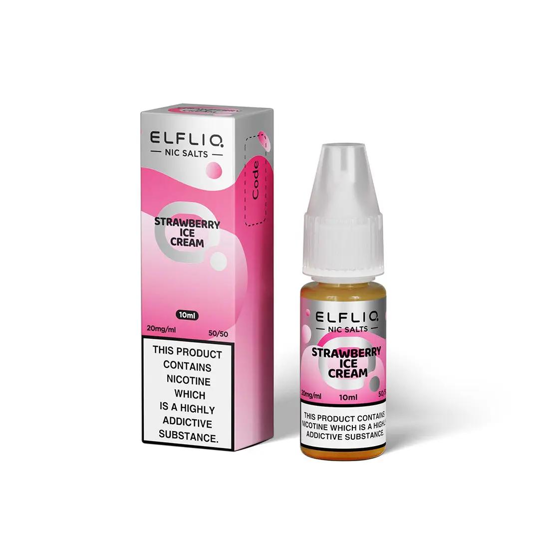 Product Image of Elfliq Nic Salt by Elf Bar - Strawberry Ice Cream(Snoow) - 10ml