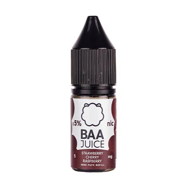 Product Image of Strawberry Cherry Raspberry Nic Salt Eliquid by Baa Juice 10ml