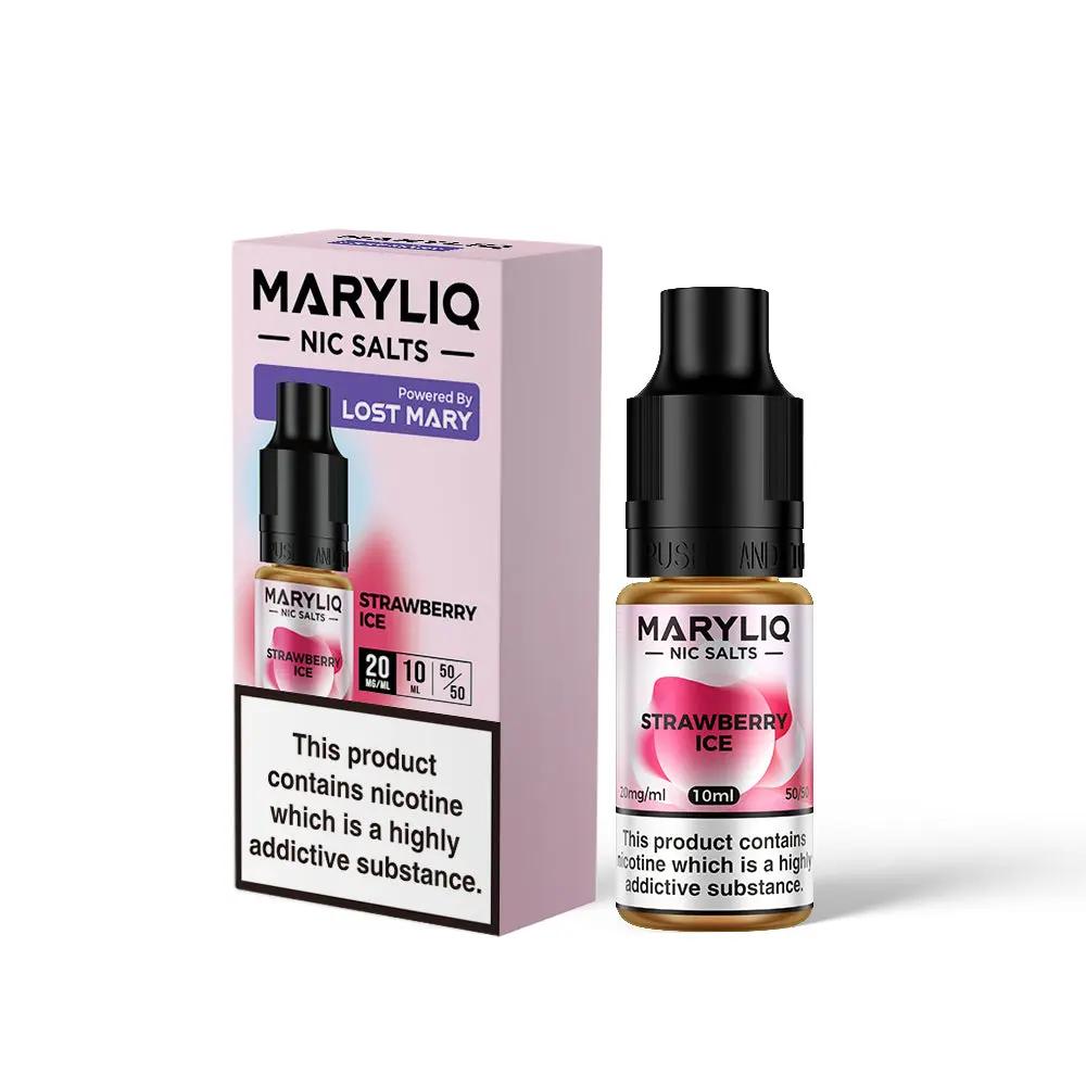 Product Image of Strawberry Ice Nic Salt E-Liquid by Maryliq Salts 10ml