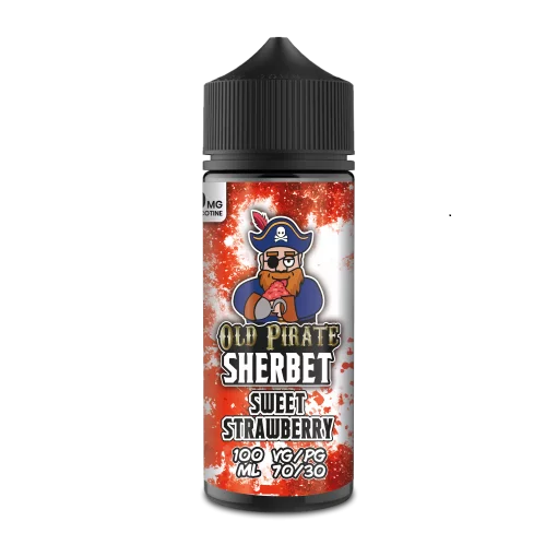 Product Image of Old Pirate E Liquid Sherbet - Sweet Strawberry - 100ml