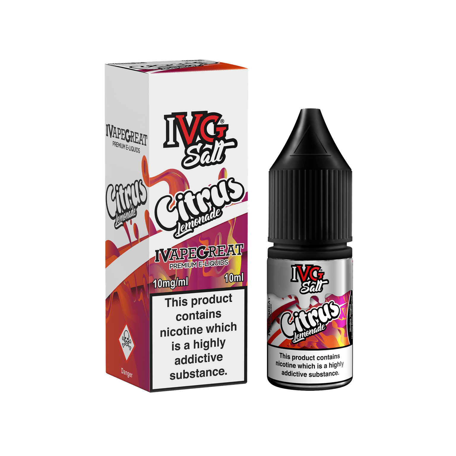 Product Image of Citrus Lemonade Nic Salt E-Liquid By IVG 10ml