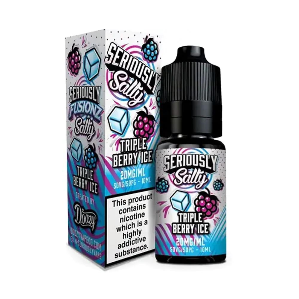 Product Image of Triple Berry Ice Nic Salt E-Liquid by Doozy Fusionz Salts 10ml