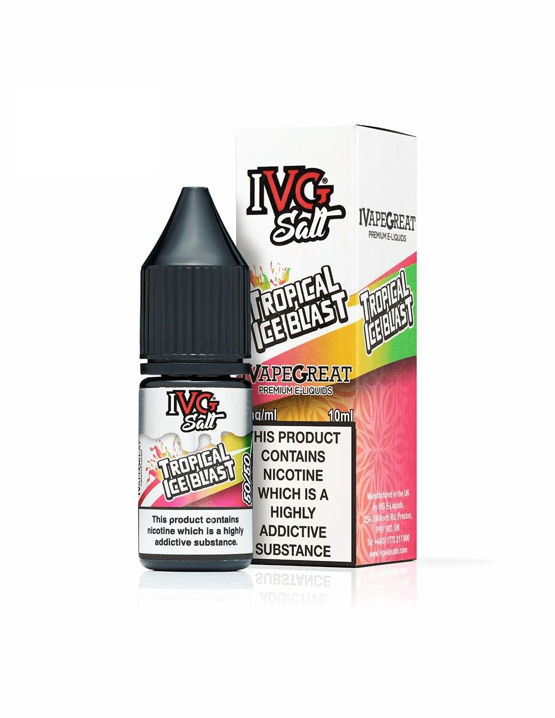 Product Image of Tropical Ice Blast Nic Salt E-Liquid By IVG 10ml