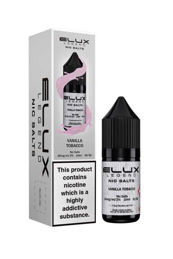 Product Image of Vanilla Tobacco Nic Salt E-Liquid by Elux Legend 10ml