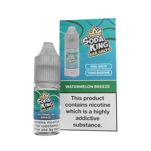 Product Image of Watermelon Breeze Nic Salt E-Liquid by Soda King Bar Salts 10ml