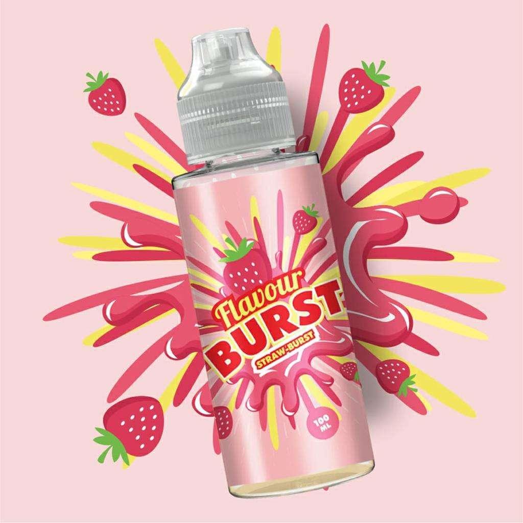 Product Image of Burst E Liquid - Straw Burst - 100ml