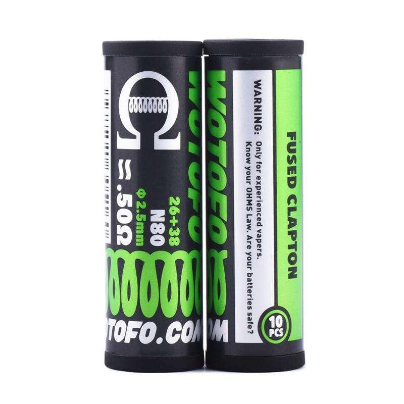 Product Image of Wotofo Prebuilt Coils - Fused Clapton 0.50 Ohm