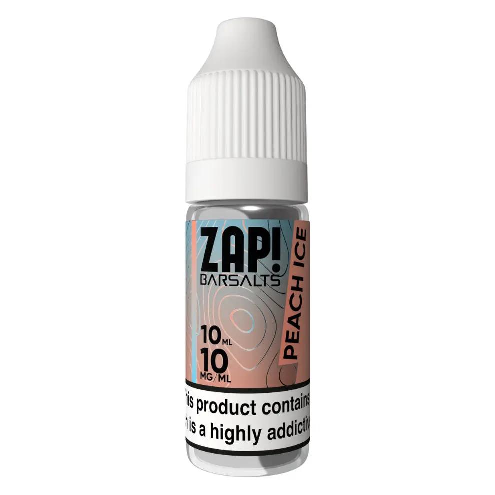 Product Image of Peach Ice Nic Salt E-Liquid by Zap Bar Salts 10ml