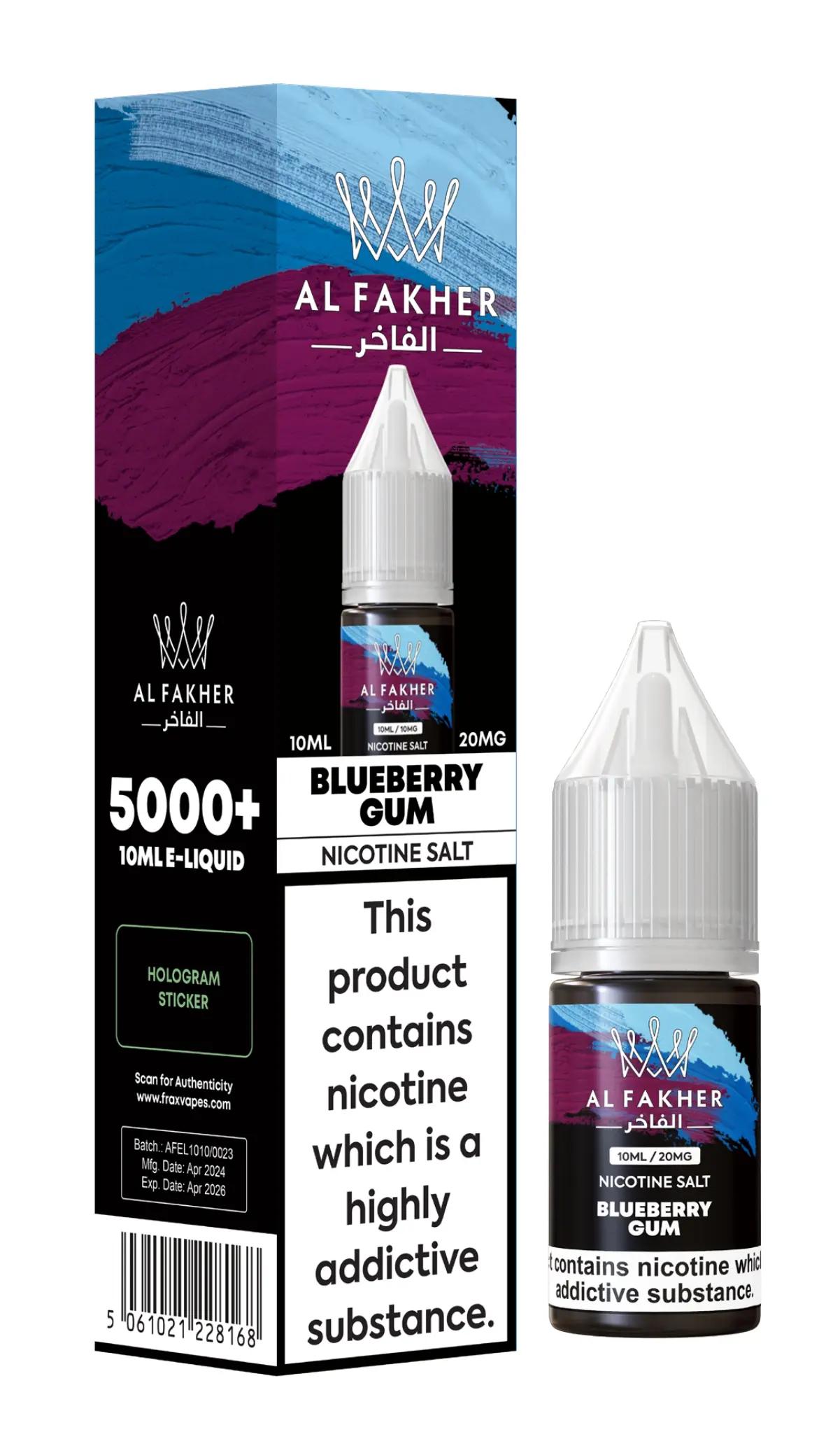 Product Image of Blueberry Gum Nic Salt E-Liquid by Al Fakher 10ml