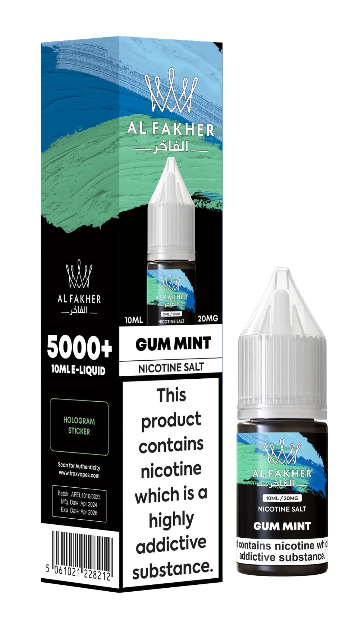 Product Image of Gum Mint Nic Salt E-Liquid by Al Fakher 10ml