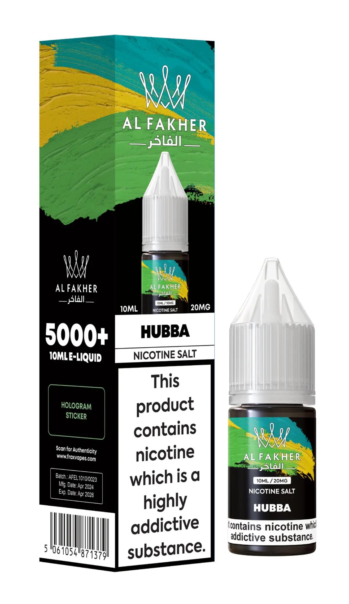 Product Image of Hubba Nic Salt E-Liquid by Al Fakher 10ml