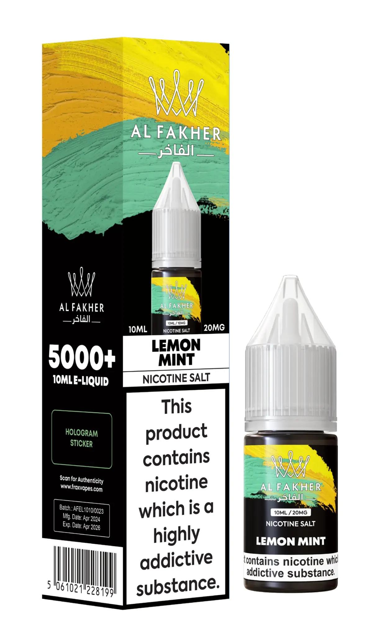 Product Image of Lemon Mint Nic Salt E-Liquid by Al Fakher 10ml