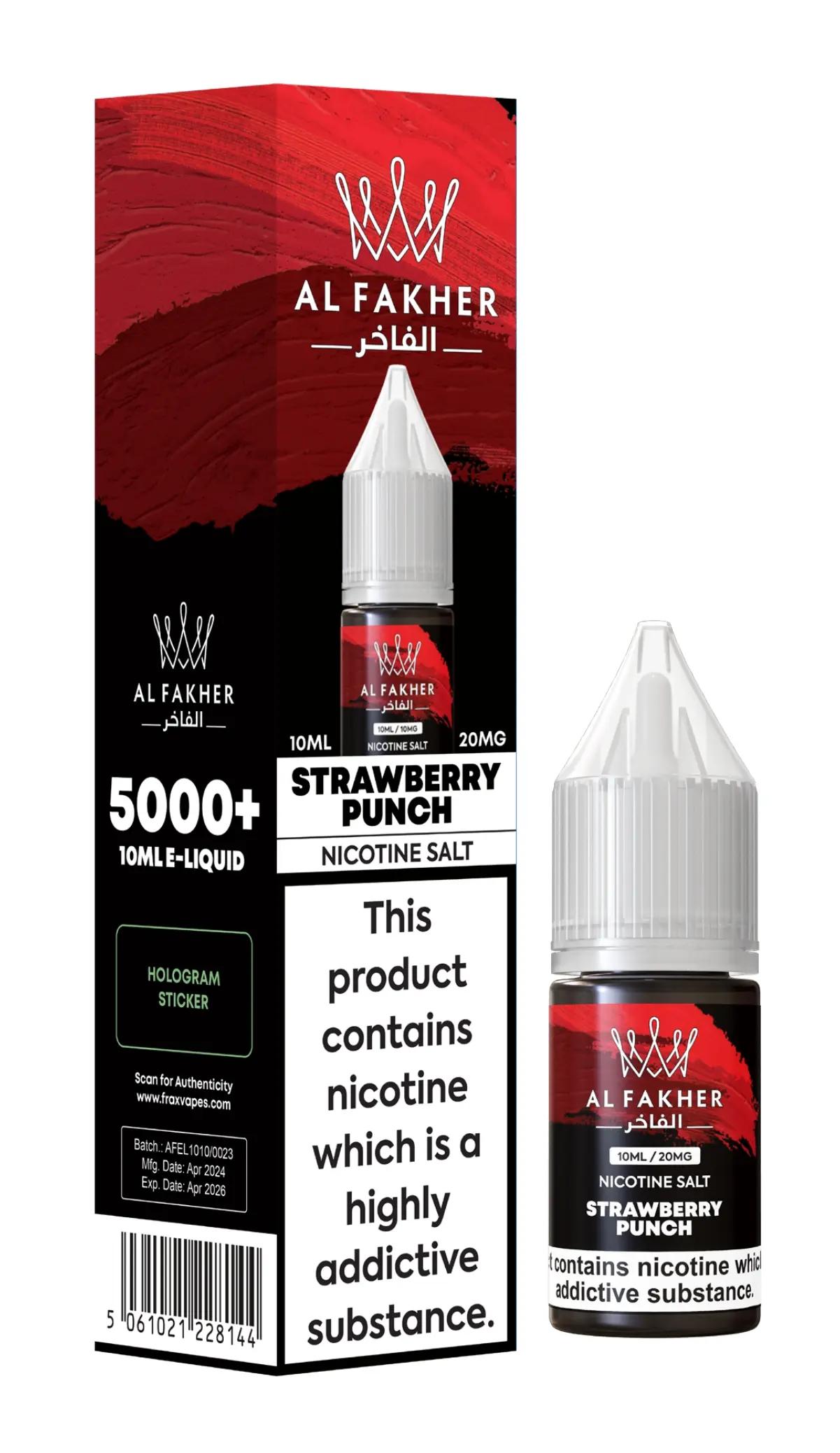 Product Image of Strawberry Punch Nic Salt E-Liquid by Al Fakher 10ml