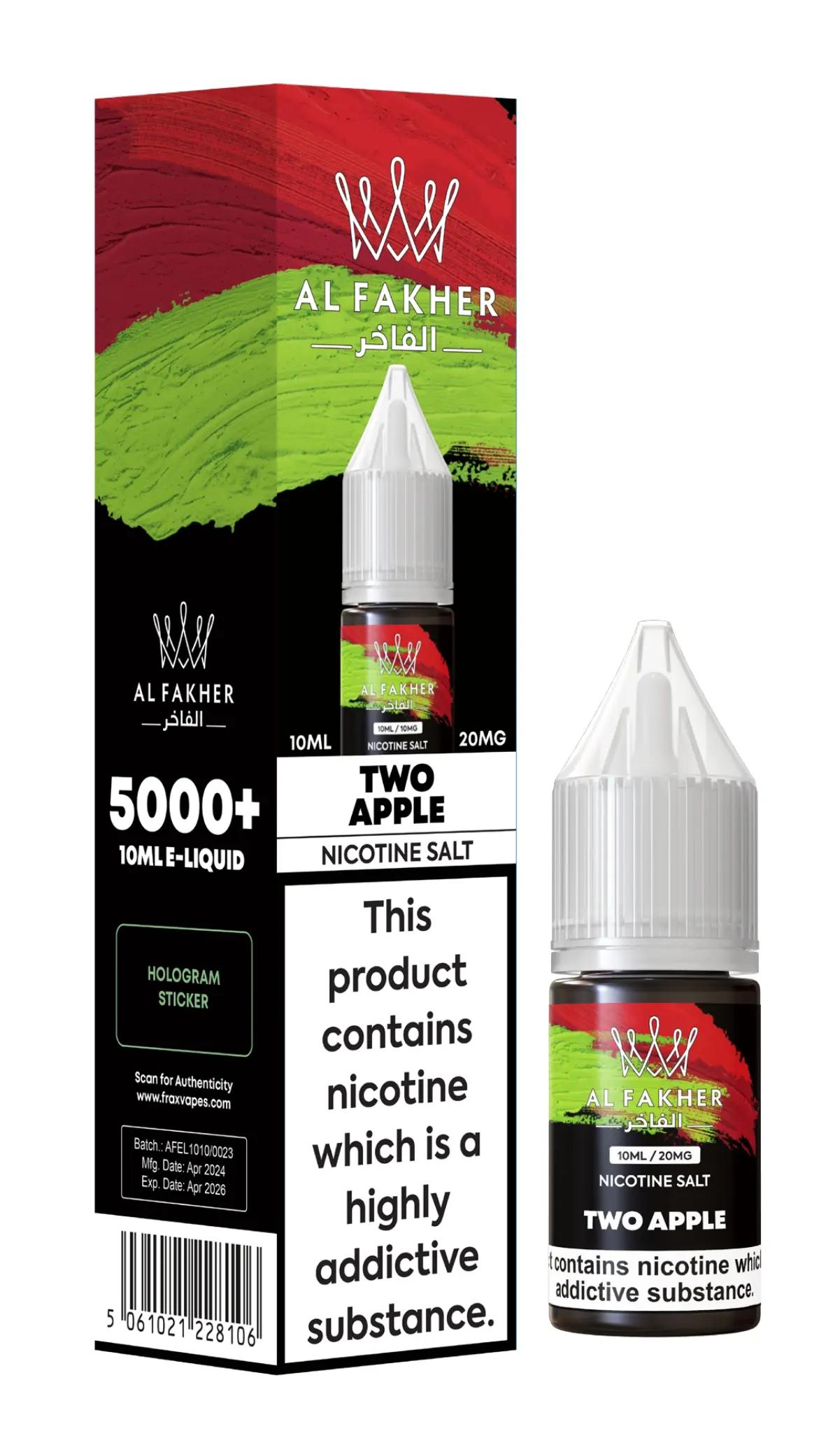 Product Image of Two Apple Nic Salt E-Liquid by Al Fakher 10ml