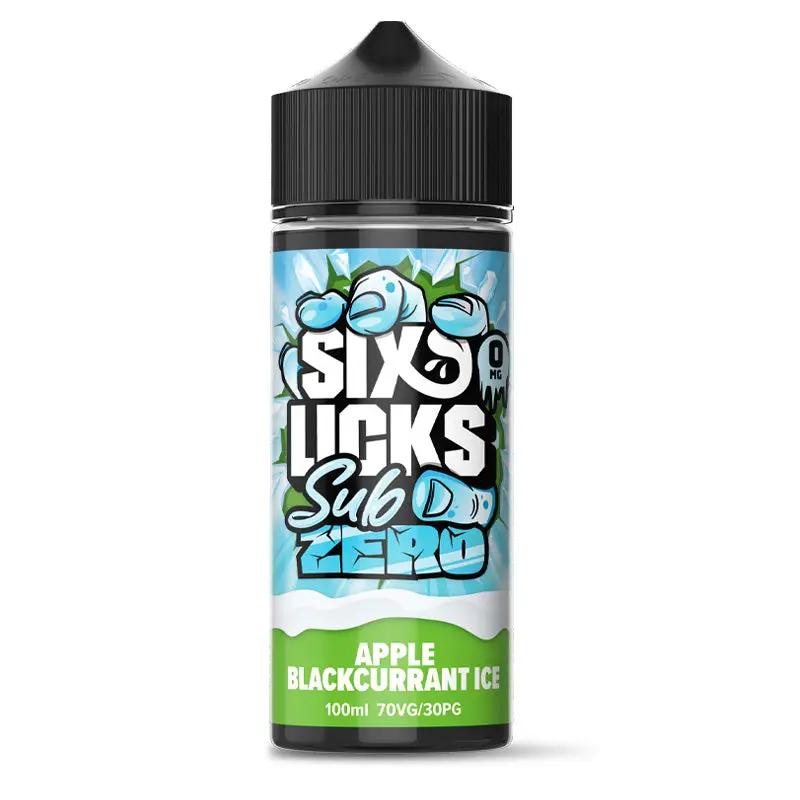 Product Image of Six Licks Sub Zero Eliquid - Apple Blackcurrant Ice - 100ml