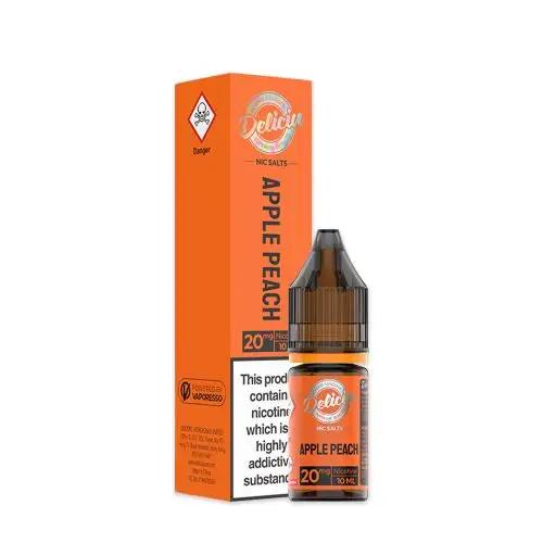 Product Image of Apple Peach Nic Salt E-Liquid By Deliciu 10ml