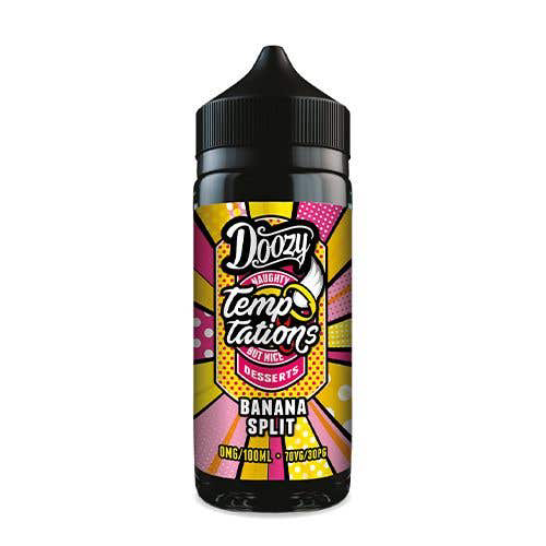 Product Image of Doozy Temptations E Liquid - Banana Split - 100ml