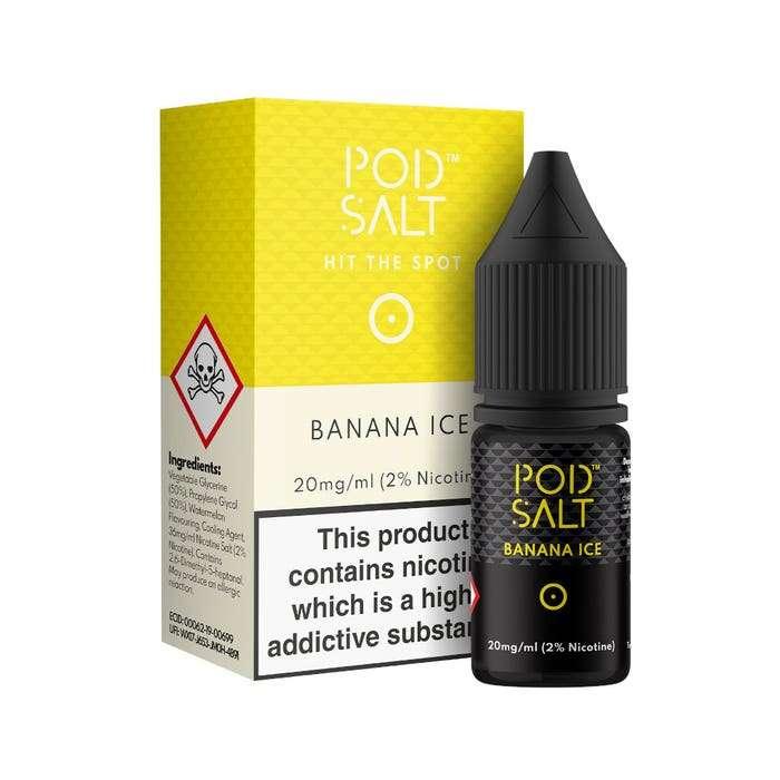 Product Image of Banana Ice Nic Salt E-Liquid by Pod Salt 10ml