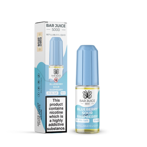 Product Image of Blueberry Sour Raspberry Nic Salt E-Liquid by Bar Juice 5000 Salts 10ml