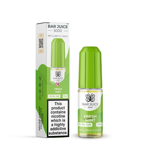 Product Image of Fresh Mint Nic Salt E-Liquid by Bar Juice 5000 Salts 10ml