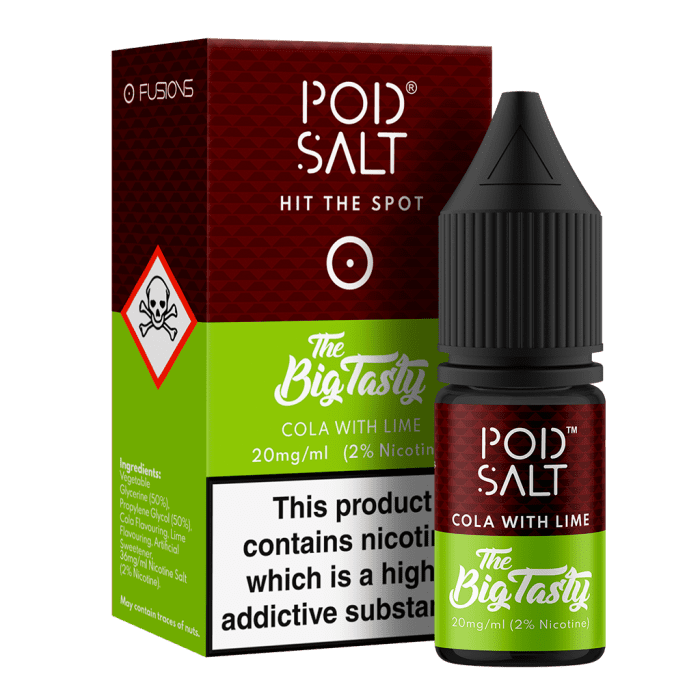 Product Image of The Big Tasty (Cola With Lime) Nic Salt E-Liquid by Pod Salt 10ml