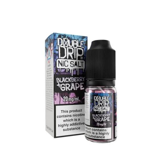 Product Image of Blackberry Grape Nic Salt E-Liquid by Double Drip Salts 10ml