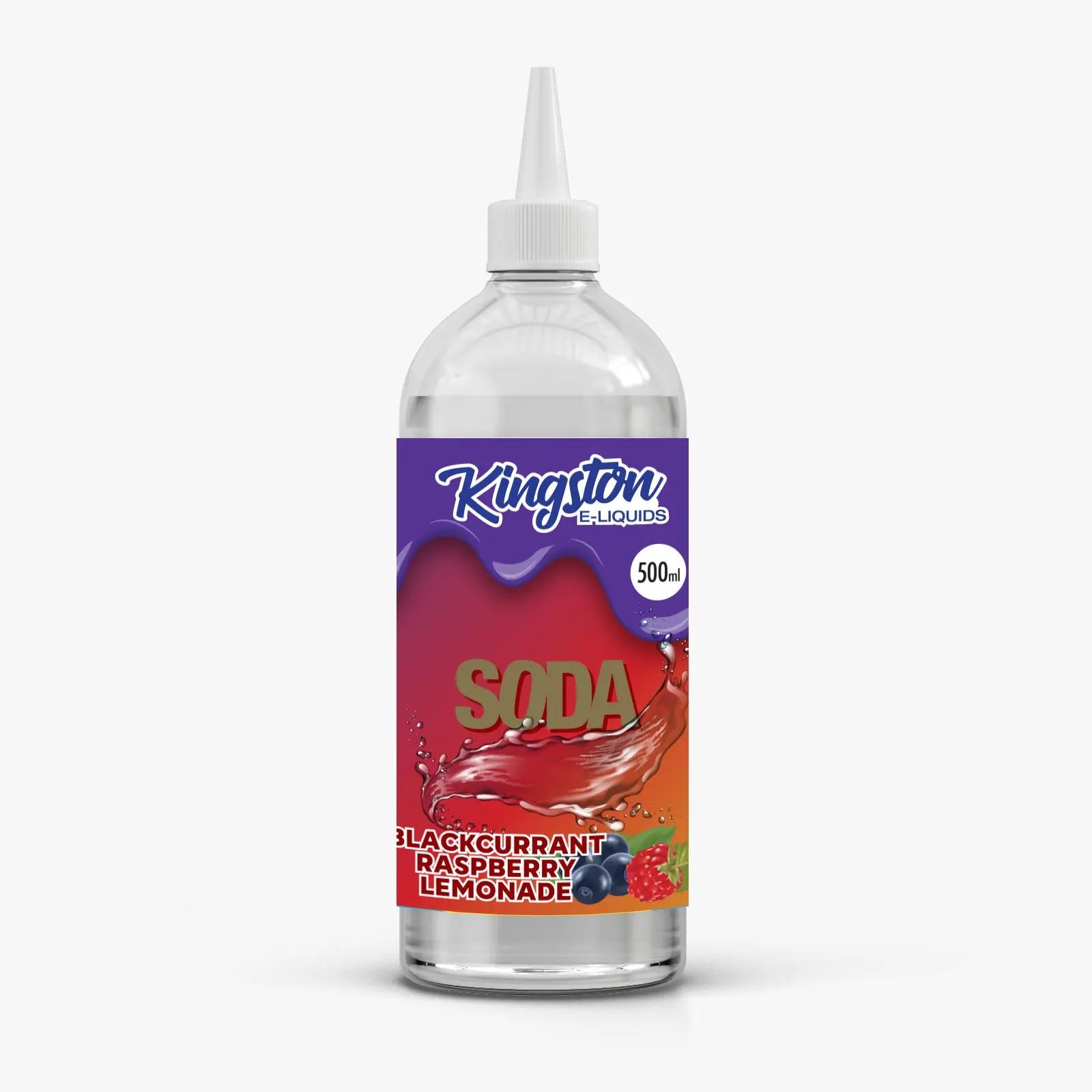 Product Image of Kingston Soda Eliquid - Blackcurrant Raspberry Lemonade - 500ml