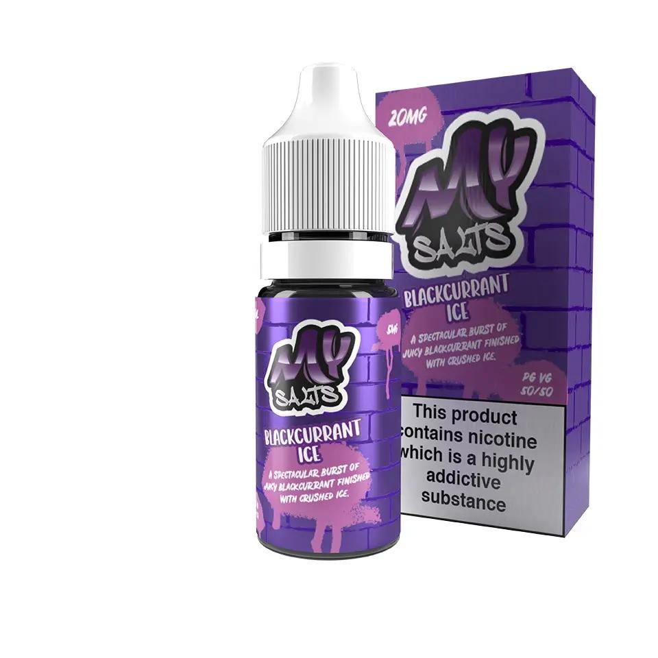 Product Image of Blackcurrant Ice Nic Salt E-Liquid by My E Liquids 10ml