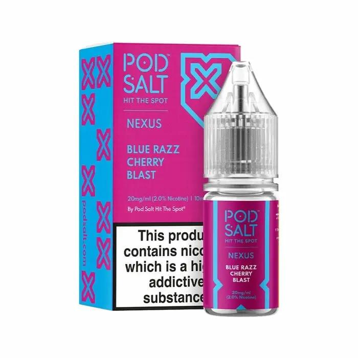 Product Image of Blue Razz Cherry Nic Salt E-Liquid by Blast Pod Salt Nexus 10ml