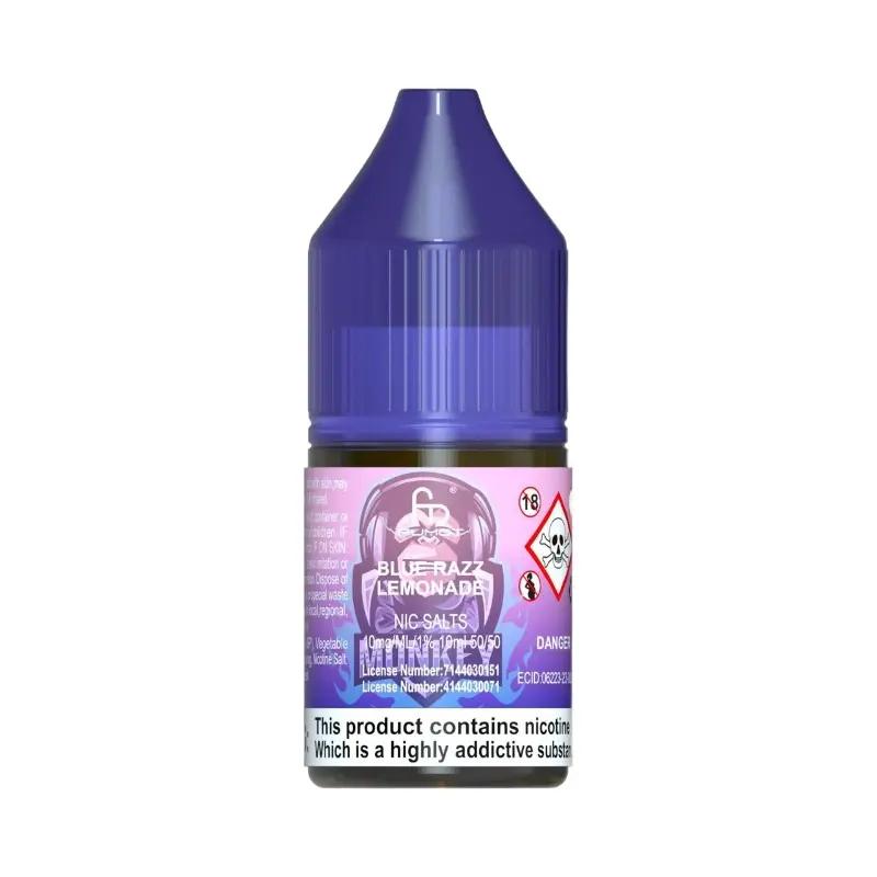 Product Image of Blue Razz Lemonade Nic Salt E-Liquid R and M Tornado Salts By Fumot 10ml