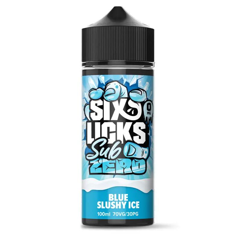 Product Image of Six Licks Sub Zero Eliquid - Blue Slushy Ice - 100ml